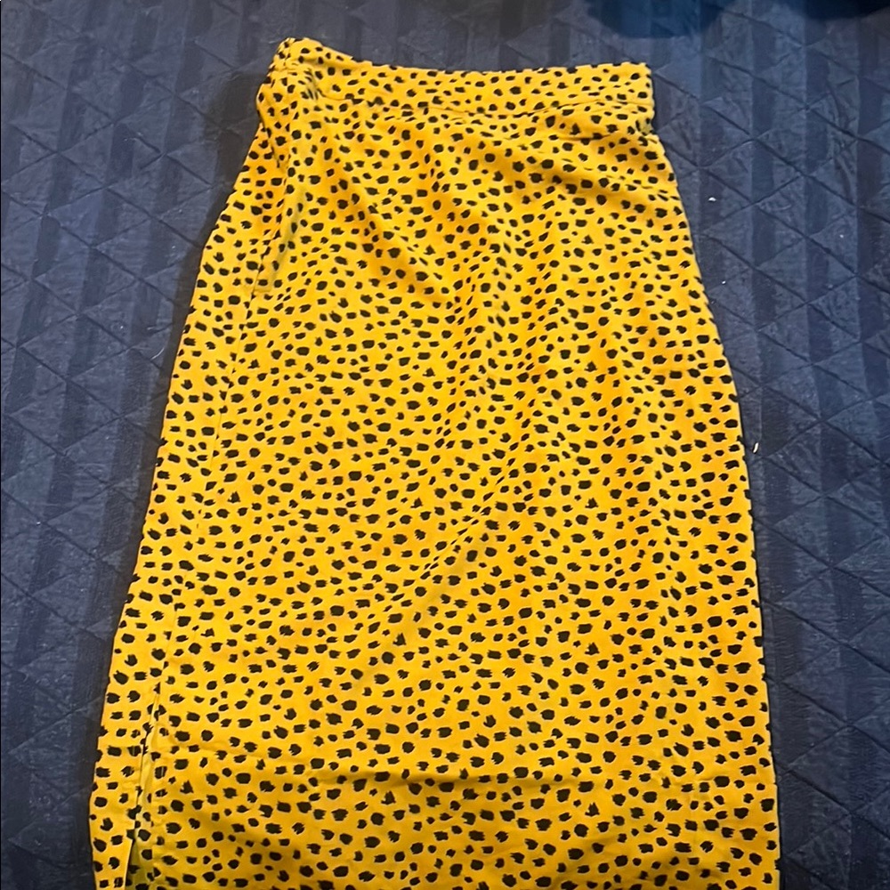 Yellow Polka Dot Skirt